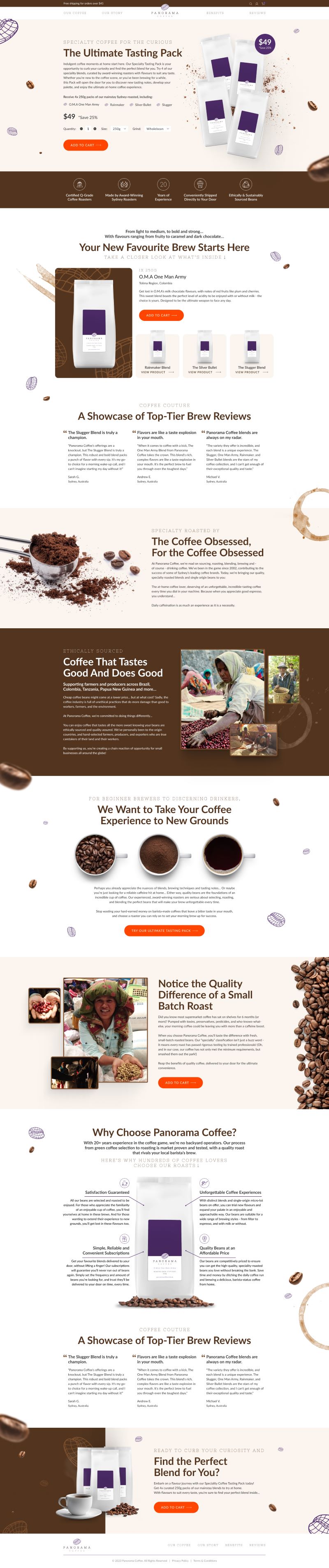 Panorama Coffee (Landing Page)